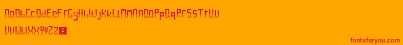 GileLuNdro Font – Red Fonts on Orange Background