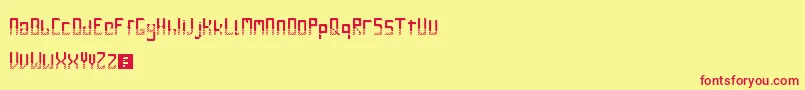 GileLuNdro Font – Red Fonts on Yellow Background