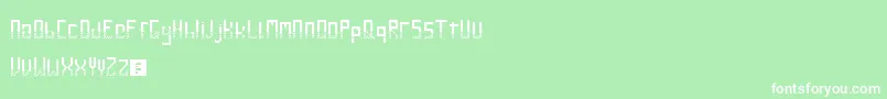 GileLuNdro Font – White Fonts on Green Background