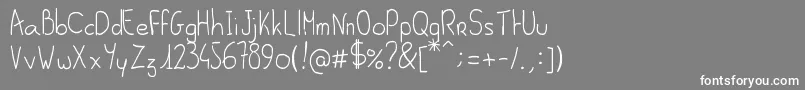 AlSeana Font – White Fonts on Gray Background