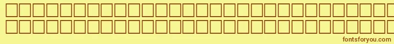 OblastitalRegular Font – Brown Fonts on Yellow Background
