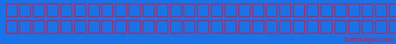 OblastitalRegular Font – Red Fonts on Blue Background
