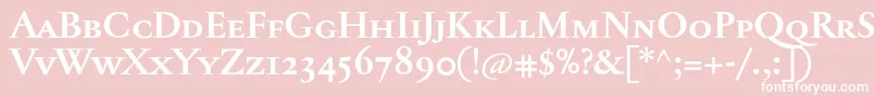 fuente JannontextmedscBold – Fuentes Blancas Sobre Fondo Rosa