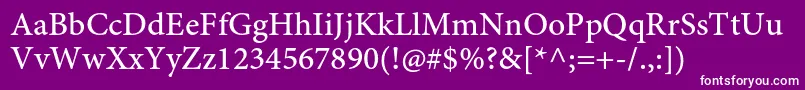 More about MinionproMediumcapt Font MinionproMediumcapt Font – White Fonts on Purple Background