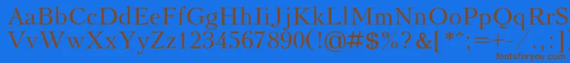 Шрифт Kudrashovc – коричневые шрифты на синем фоне