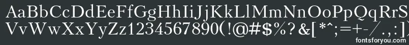 フォントKudrashovc – 黒い背景に白い文字