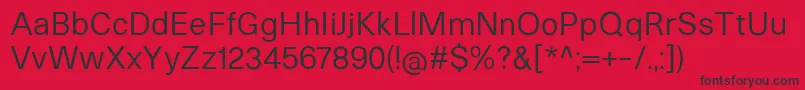 HeltarRegular Font – Black Fonts on Red Background