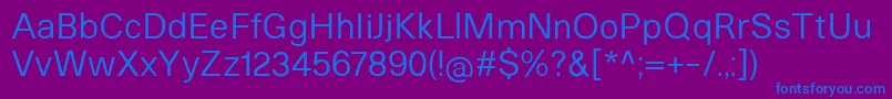 HeltarRegular Font – Blue Fonts on Purple Background