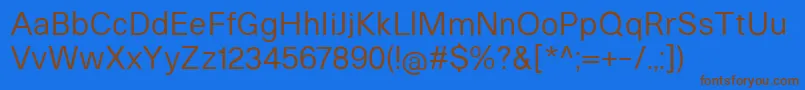 Шрифт HeltarRegular – коричневые шрифты на синем фоне