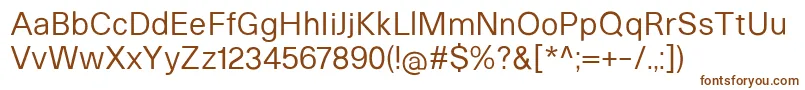 HeltarRegular Font – Brown Fonts on White Background