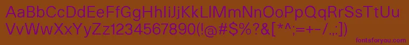 Шрифт HeltarRegular – фиолетовые шрифты на коричневом фоне