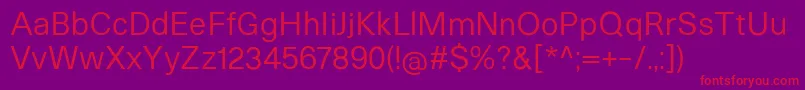 HeltarRegular Font – Red Fonts on Purple Background