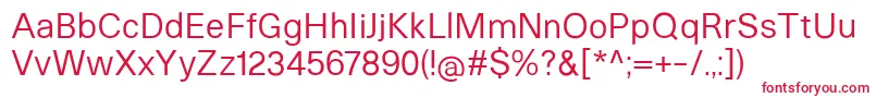 HeltarRegular Font – Red Fonts on White Background