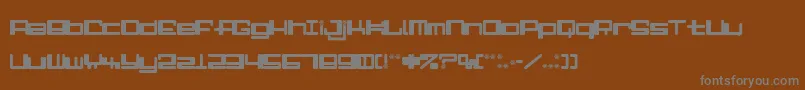 Шрифт AlphaNiner – серые шрифты на коричневом фоне