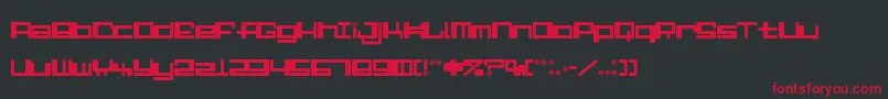 AlphaNiner Font – Red Fonts on Black Background