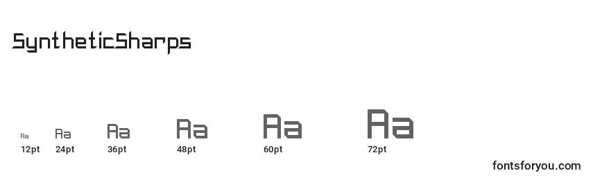Размеры шрифта SyntheticSharps