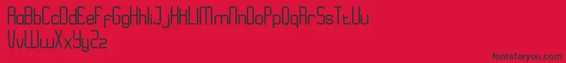 EazyRegular Font – Black Fonts on Red Background