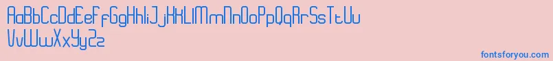 EazyRegular Font – Blue Fonts on Pink Background