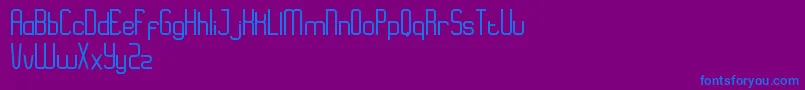 EazyRegular Font – Blue Fonts on Purple Background