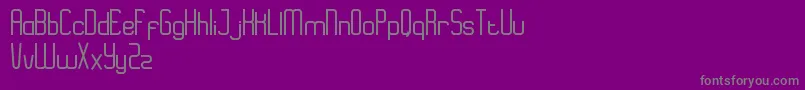 EazyRegular Font – Gray Fonts on Purple Background