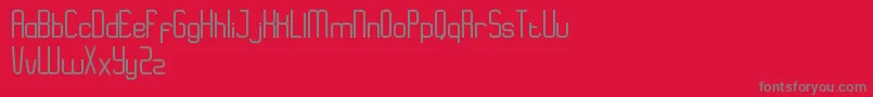 フォントEazyRegular – 赤い背景に灰色の文字