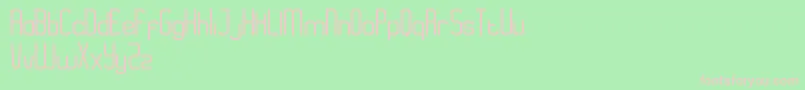 EazyRegular Font – Pink Fonts on Green Background