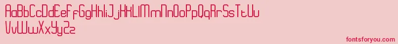 EazyRegular Font – Red Fonts on Pink Background