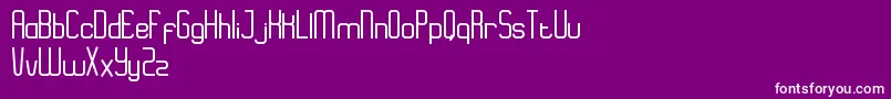 EazyRegular Font – White Fonts on Purple Background