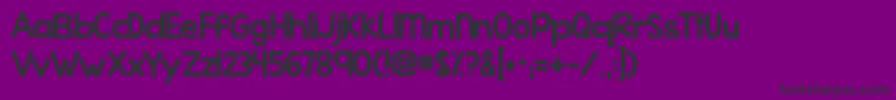 Kgwhattheteacherwants Font – Black Fonts on Purple Background