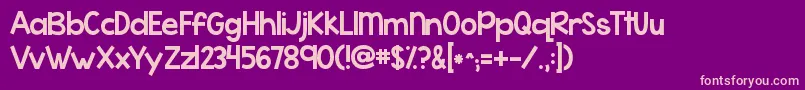 Kgwhattheteacherwants Font – Pink Fonts on Purple Background