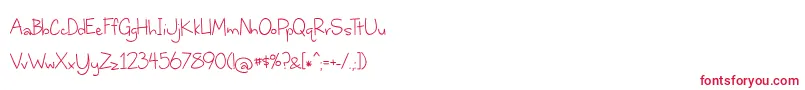 WhereStarsShineTheBrightest Font – Red Fonts on White Background