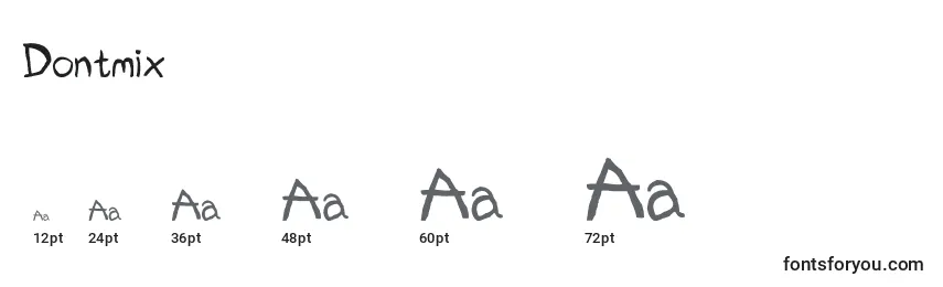 Dontmix Font Sizes
