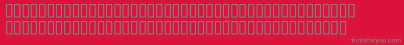 Fish2Bold Font – Gray Fonts on Red Background