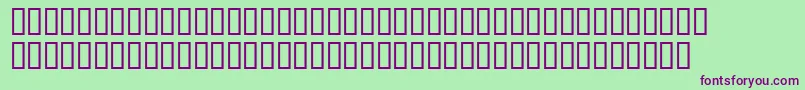 Fish2Bold Font – Purple Fonts on Green Background