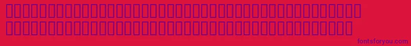 Шрифт Fish2Bold – фиолетовые шрифты на красном фоне