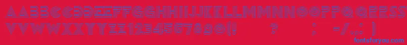 Remained Font – Blue Fonts on Red Background