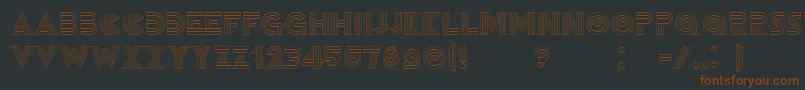 Remained Font – Brown Fonts on Black Background