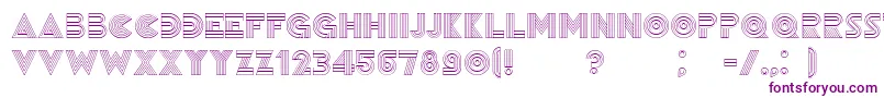 Remained Font – Purple Fonts on White Background