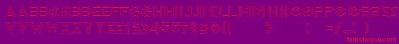 Remained Font – Red Fonts on Purple Background