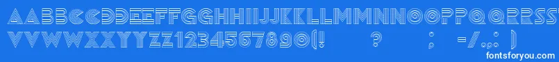 Remained Font – White Fonts on Blue Background