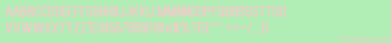 KenzoRegular Font – Pink Fonts on Green Background