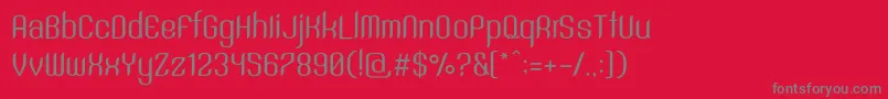SntAnouvongRegular Font – Gray Fonts on Red Background