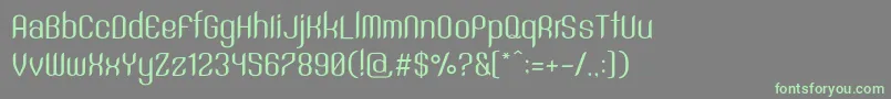 More about SntAnouvongRegular Font SntAnouvongRegular Font – Green Fonts on Gray Background