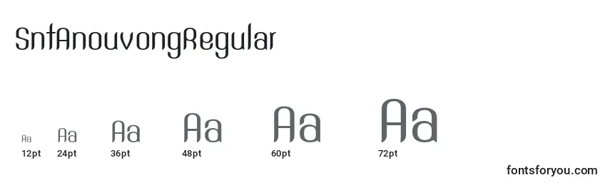 Größen der Schriftart SntAnouvongRegular (104454)