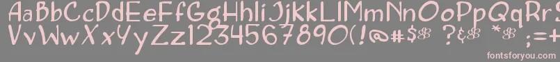 フォントConcetta – 灰色の背景にピンクのフォント