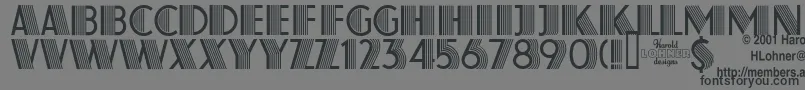 Шрифт Farouk – чёрные шрифты на сером фоне