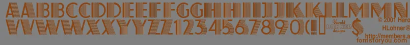 Farouk Font – Brown Fonts on Gray Background