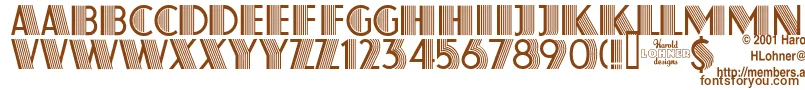 Шрифт Farouk – коричневые шрифты на белом фоне