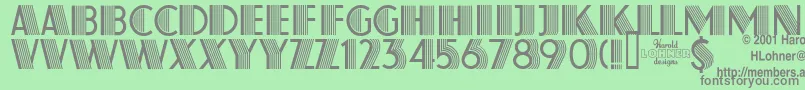 Farouk Font – Gray Fonts on Green Background