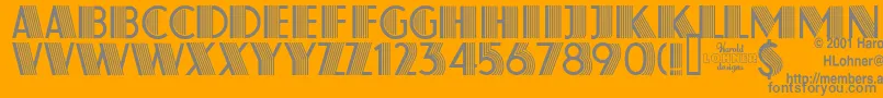 Farouk Font – Gray Fonts on Orange Background